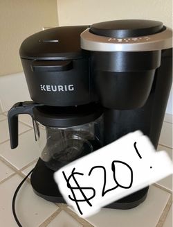Keurig K-Duo Essentials Black Single-Serve K-Cup Pod Coffee Maker