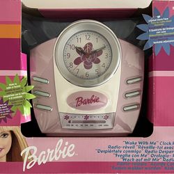 GREAT DEAL - BRAND NEW - RARE VINTAGE - Barbie “Wake With Me” Radio Alarm Clock
