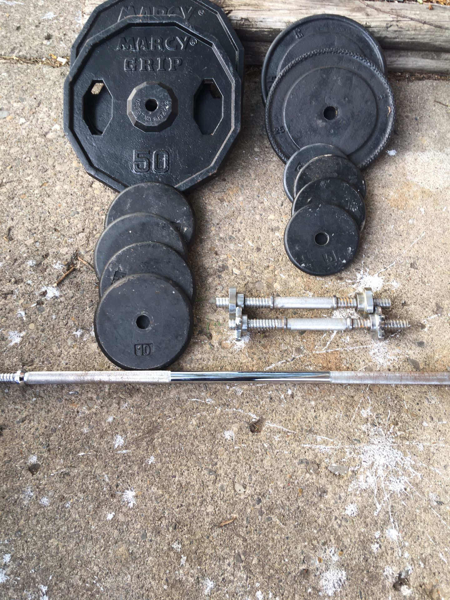 Standard steel weights and bars