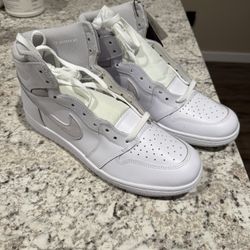 Og White And Grey Jordans 1 Trainer Jump man