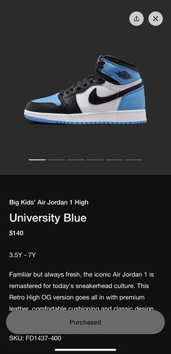 University Blue AJ1