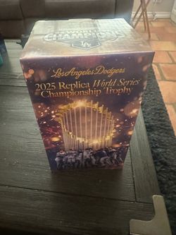 Dodgers World Series trophy