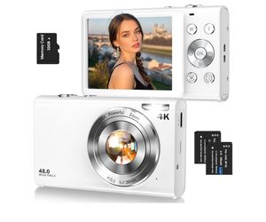 Brand: Lecnippy Digital Camera,Autofocus 4K Vlogging Camera for Photography with 32GB Card,48MP Portable Compact Point and Shoot Digital Camera for Te