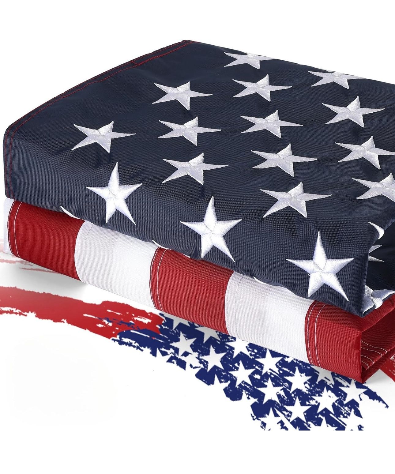 American Flags for Outside 3x5 ft - USA Flag with Embroidered Craftsmanship, All-Weather Durable & Fade-Resistant