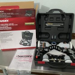 Husky Gravity Feed Spray Gun Kit