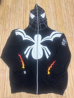 Y2K Creating Limitless Heights (CLH) Venom Symbiote Spider-Man Full-Zip Mask Hoodie