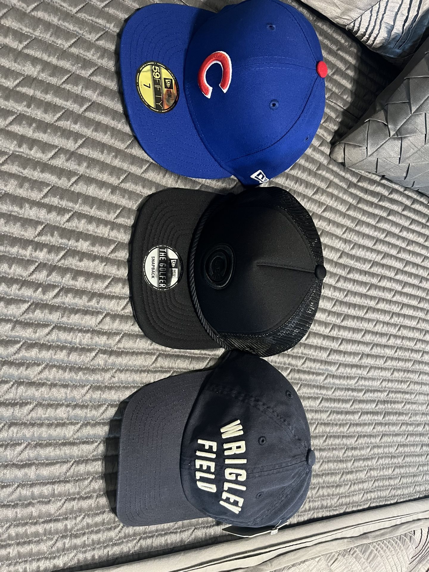 Three Brand New Cubs/Wrigley Field Hats