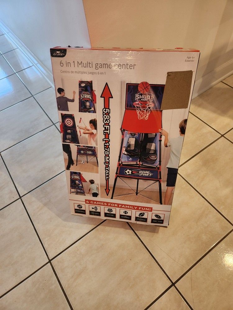 Kids 6 in one game station. 