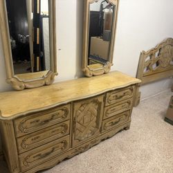 Antique Bed Room Set - Used In Poor Condition 