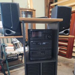 Stereo System Plus CD Stand