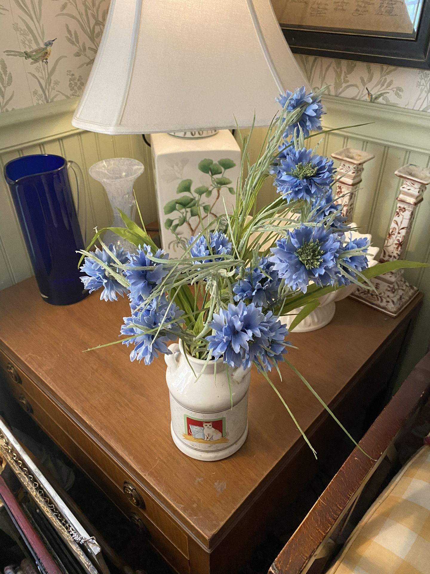 Beautiful Blue Artificial Flowers for a Vase