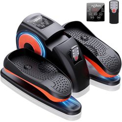 Under Desk Elliptical Machine, Electric Ellipse Leg Exerciser as Seen on Tv for Seniors with 12 Adjustable, Quiet Portable Elliptical Machine, Seated 