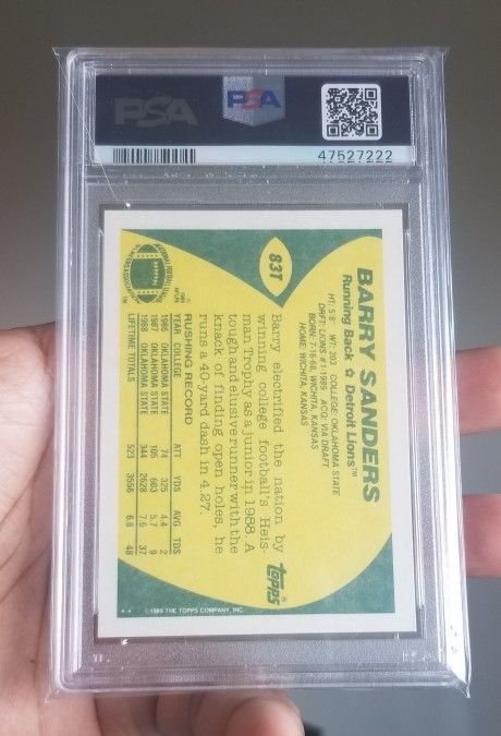 Barry Sanders & Deion Sanders Rookie Lot. (23) Card's