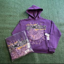 PURPLE SP5DER HOODIE✅ ALL SIZES✅ 100% REAL AUTHENTIC✅ COMES WITH RECEIPT✅ FREE SHIPPING✅ SEE DESCRIPTION BELOW  