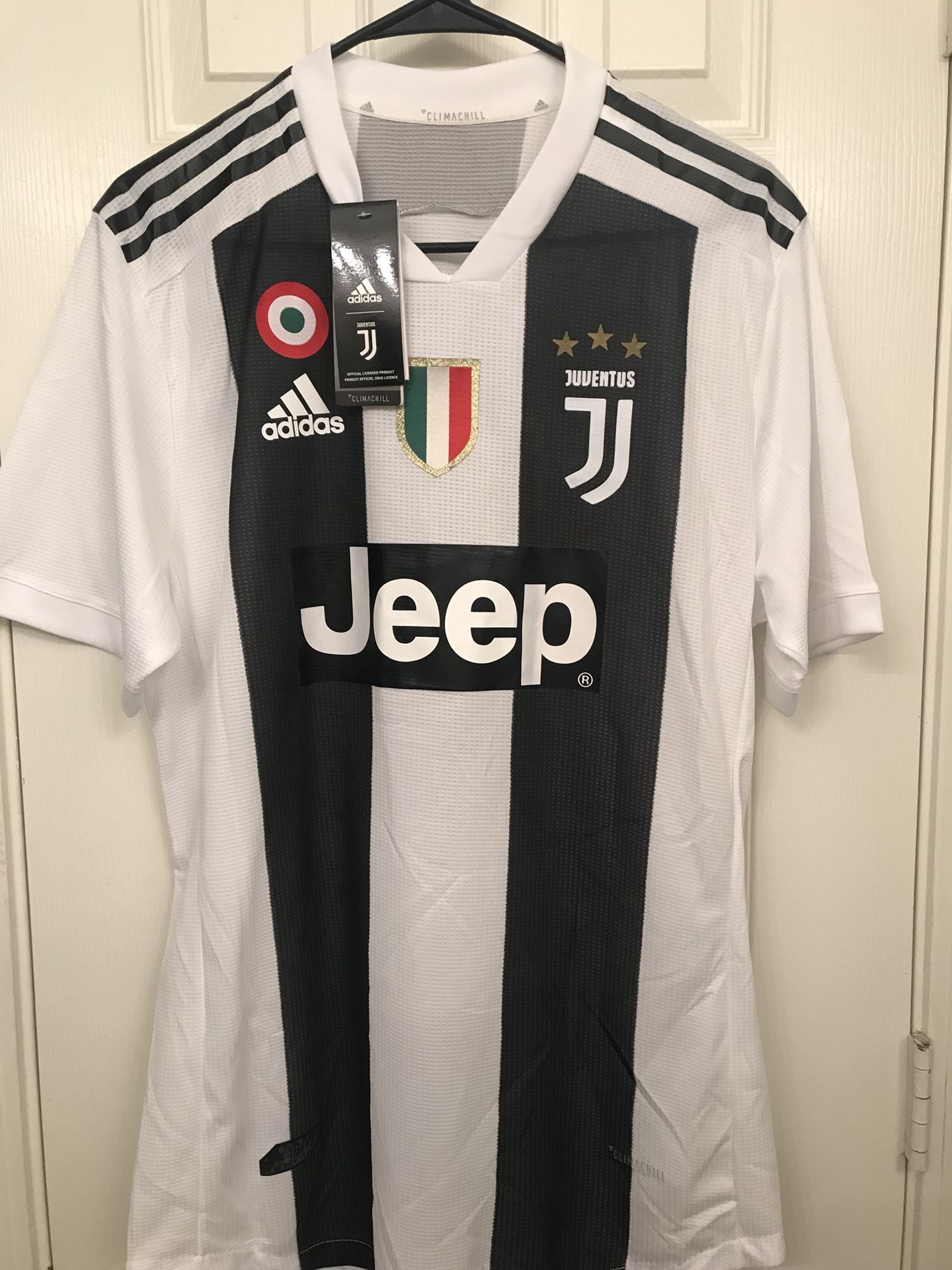 2018 JUVENTUS FC RONALDO #7 AUTHENTIC CLIMACHILL JERSEY ADIDAS