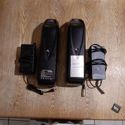 Electric Bike Batteries 48 Volt 13a8 Voltage Is 54.6 Volts I Have Chargers With Them Two Chargers Two Batteries $150