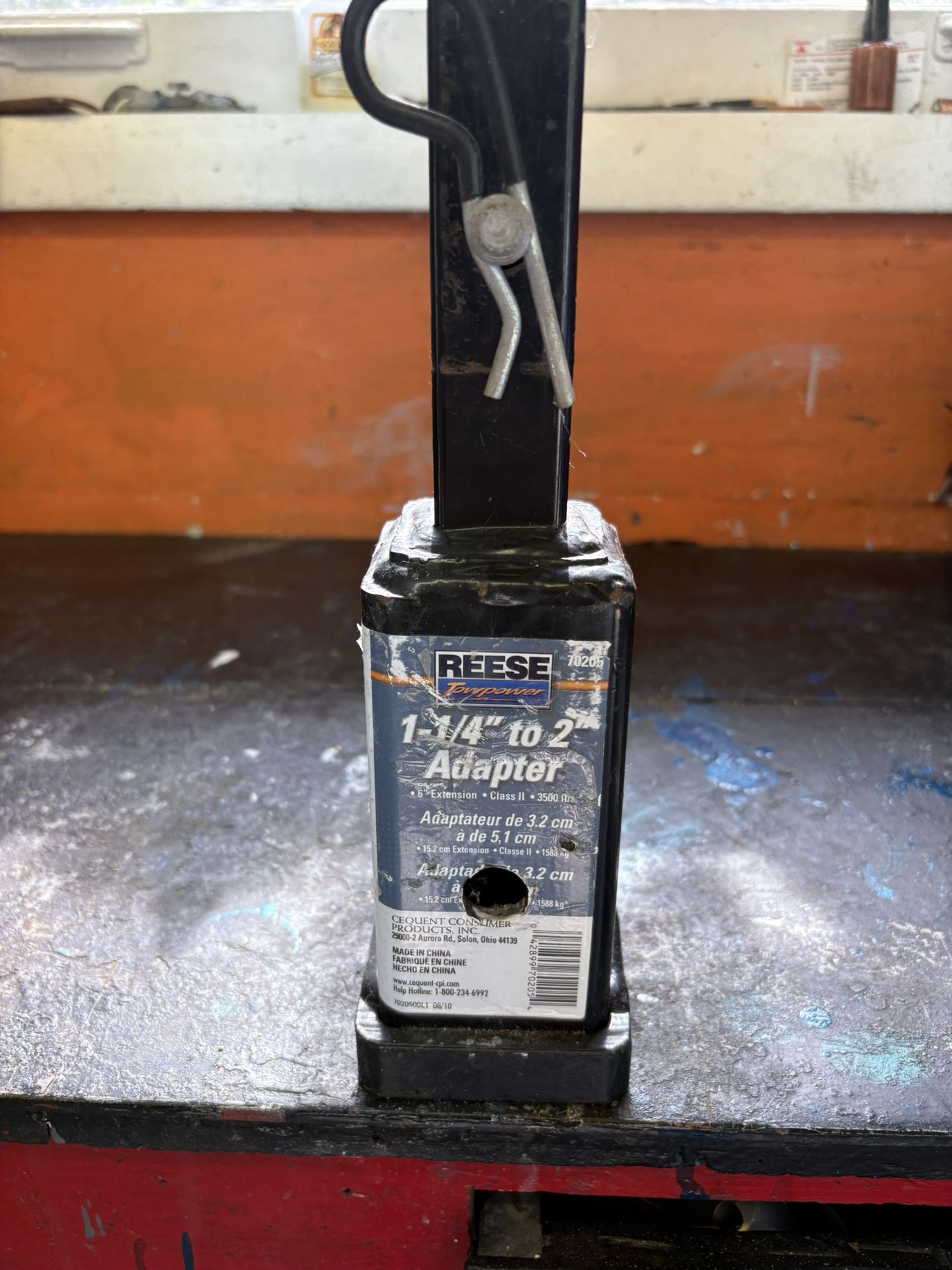 Reese 1/1/4 To 2 In Trailer Hitch Adapter
