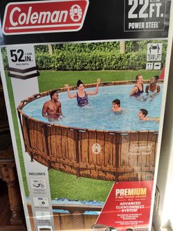 Coleman 22ft pool with stairs