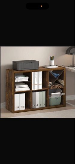 New in box I can deliver 6-Cube Storage Organizer Bookshelf – Amber Pine Wood Finish – New in Box ( Price negotiable if u buy asap , in a very good qu