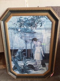 Large Framed Victorian Children Art Print
