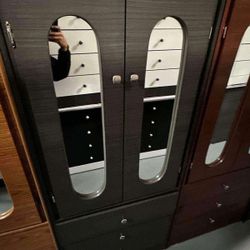 Tall Closet With Mirror 