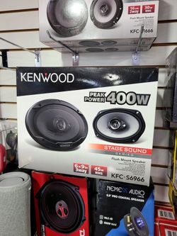 Kenwood KFC-6966S 6" x 9" 3-Way 400W Car Stereo Coaxial Speakers

$69.99