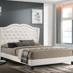 "Liquidation Price! White Full Size Paradise Platform Bed BRAND NEW! Pay at delivery! CLEARANCE!
"
