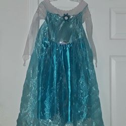 Disney Frizen ELSA Dress Up Halloween Princess Costume