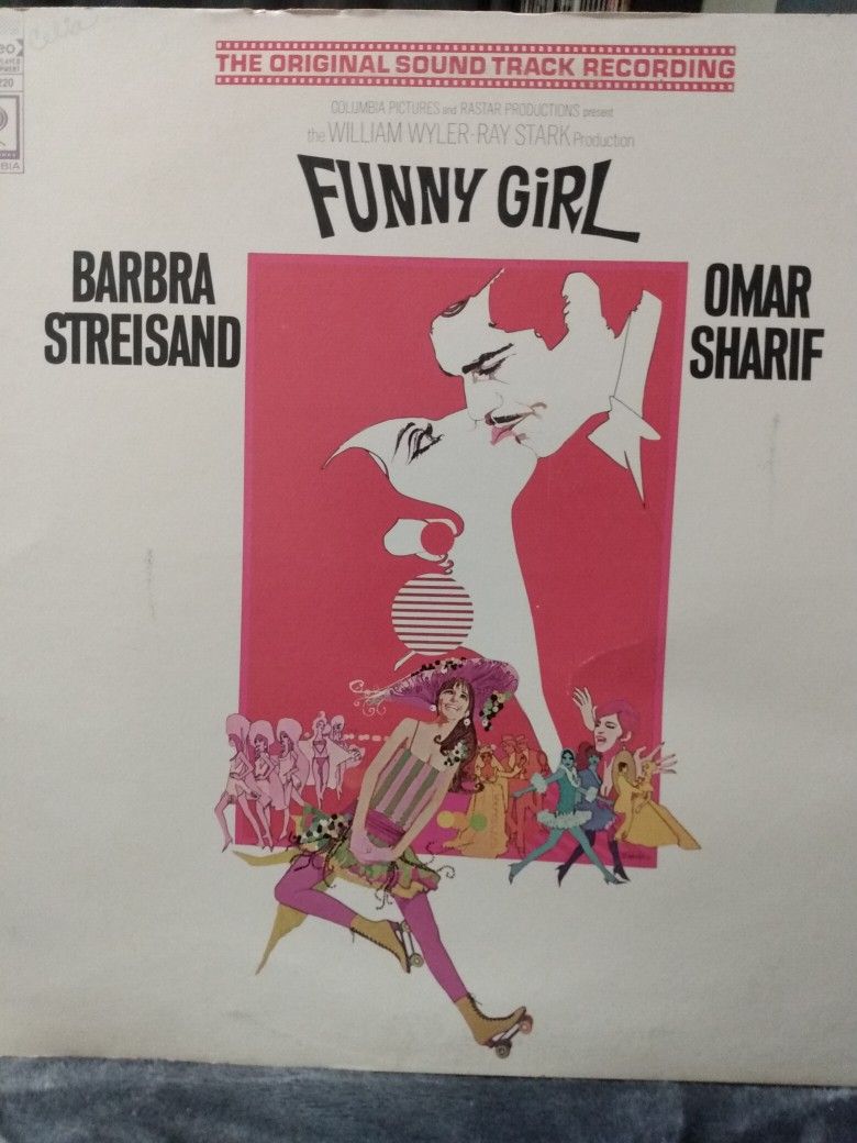 Vintage Barbra Streisand And Omar Sharif Funny Girl Movie Soundtrack Album