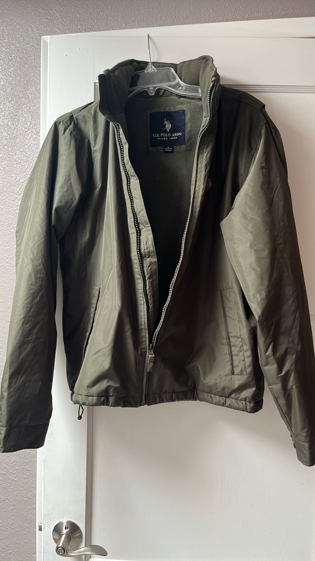 Men’s cold weather coat U.S. Polo Assn Army Green Jacket
