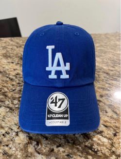 47 Brand Los Angeles LA Dodgers Clean Up Hat Cap Royal/White