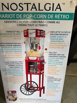 Nostalgia Retro Series Popcorn Cart