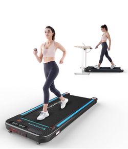 Under Desk Walking Pad Treadmill – Slim, Quiet, Like New ($320 Retail)