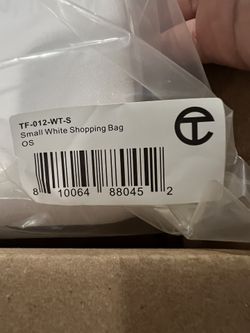 Telfar White Small Shopping Bag