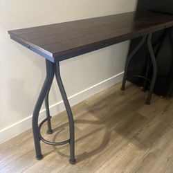 Rustic Bar Height Table & 2 Bar Stools  - Good Condition & Quality 