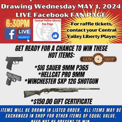 Fire Arm Raffle Tickets For Softball Team Support