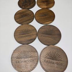 Set of 8 Casamigos Wooden Coasters