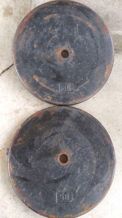 2 50 lbs weights FIRM PRICE