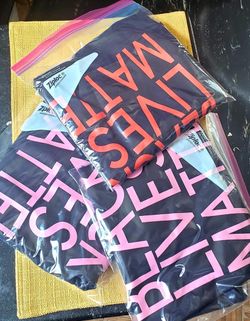 BLM shirts and face covers