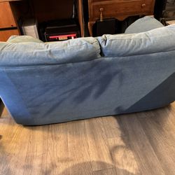Blue Foam Couch/Sleep Sofa 58W x 36D
