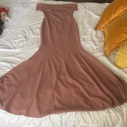 Rose Pink Long Dress