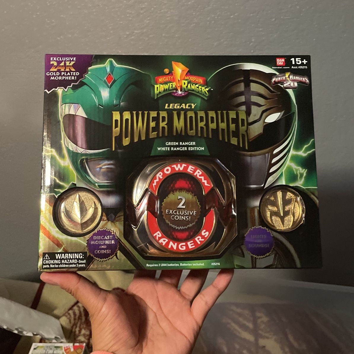 Green Ranger Legacy Power Morpher SDCC 860/1000 24k gold