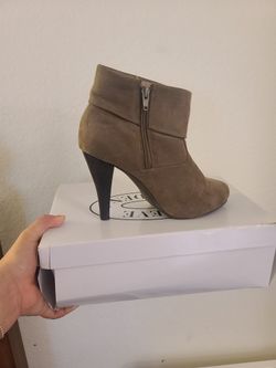 Taupe Heeled Booties