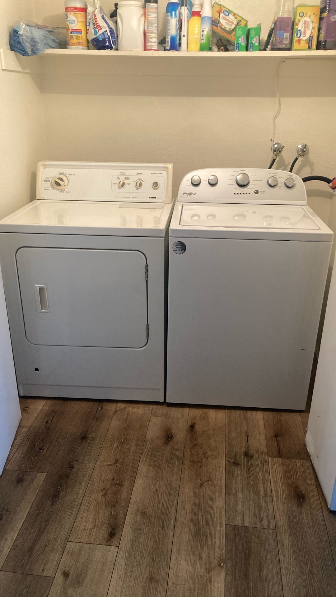Washer Whirlpool And Dryer Kenmore 