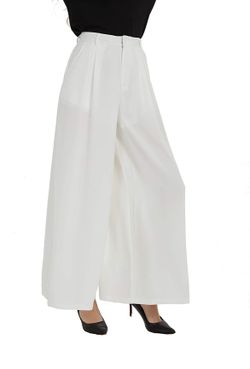 High Waist Casual Wide Leg Long Palazzo Pants Trousers Regular Size