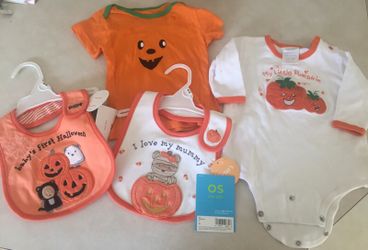 Baby Halloween bibs, onesie and shirt