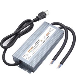 400W IP67 Waterproof Constant Voltage LED Driver Power Supply Transformer, 100-130V AC Universal Input with Plug, Output 12V DC 33.3A Max. for Outdoor
