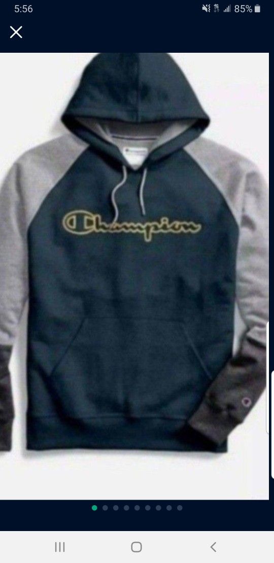 CHAMPION LIFE POWERBLEND AUTHENTIC ATHLETICWEAR MEN´S THICK HEAVYWEIGHT HOODIE SWEATER SIZE XLARGE LIGHT GREY/DARK GREY/GREY BRAND NEW WITH TAGS .,New Products : American Fashion Style Bags On Sale