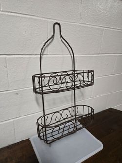 Elegant Home Basics Bronze Scroll Shower Caddy Organizer