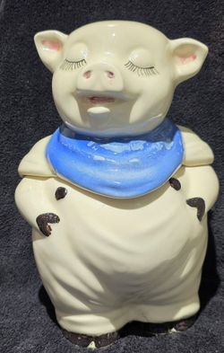1940's  Smiley Pig Cookie Jar